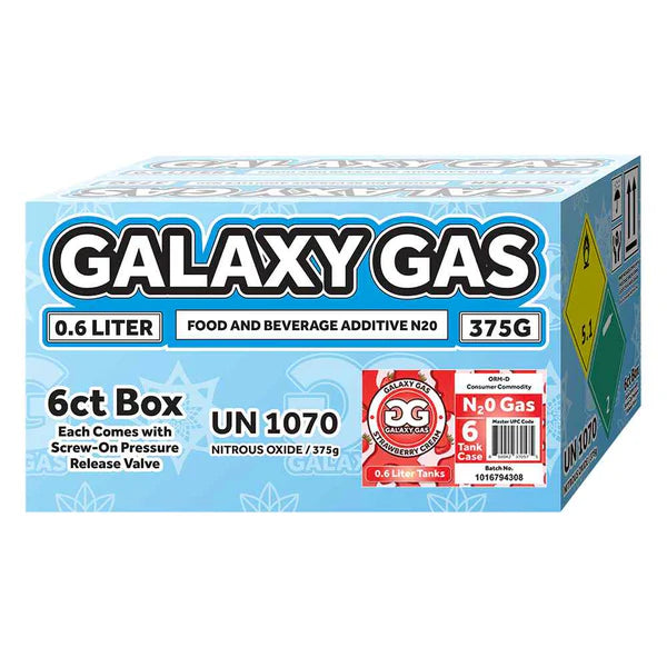 Galaxy Gas 0.6L N2O 375g Tank - Strawberry Cream